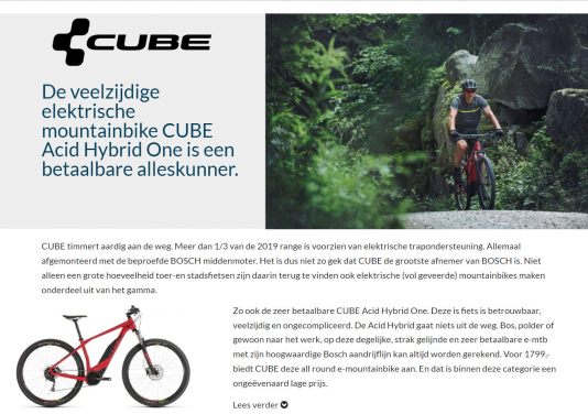 Advertenties - Cube